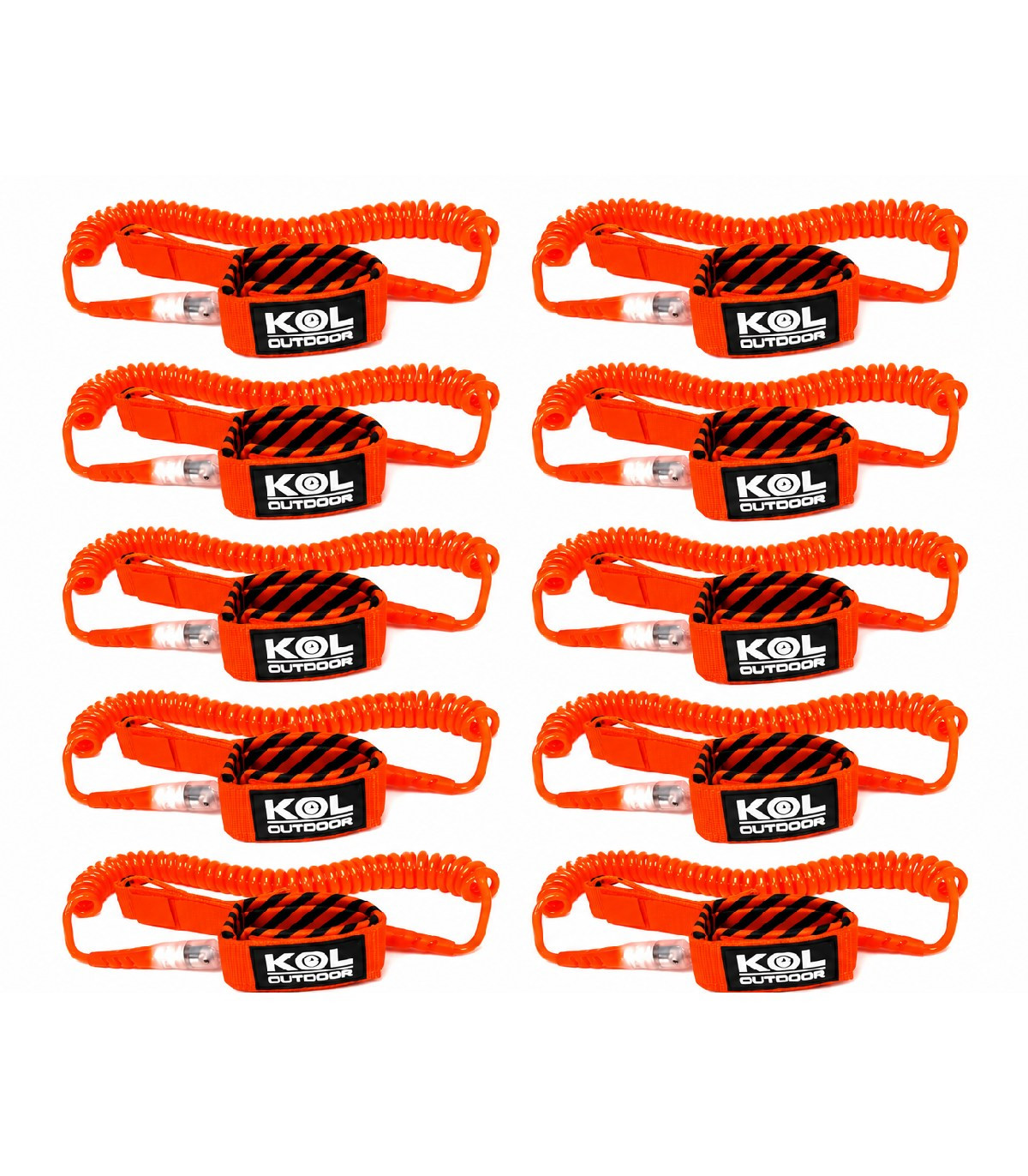 PACK 10 LEASH PADDLE SURF NARANJA