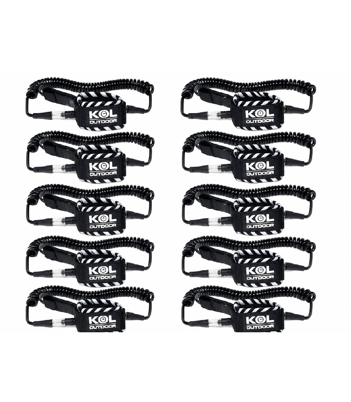 PACK 10 LEASH PADDLE SURF NEGRO