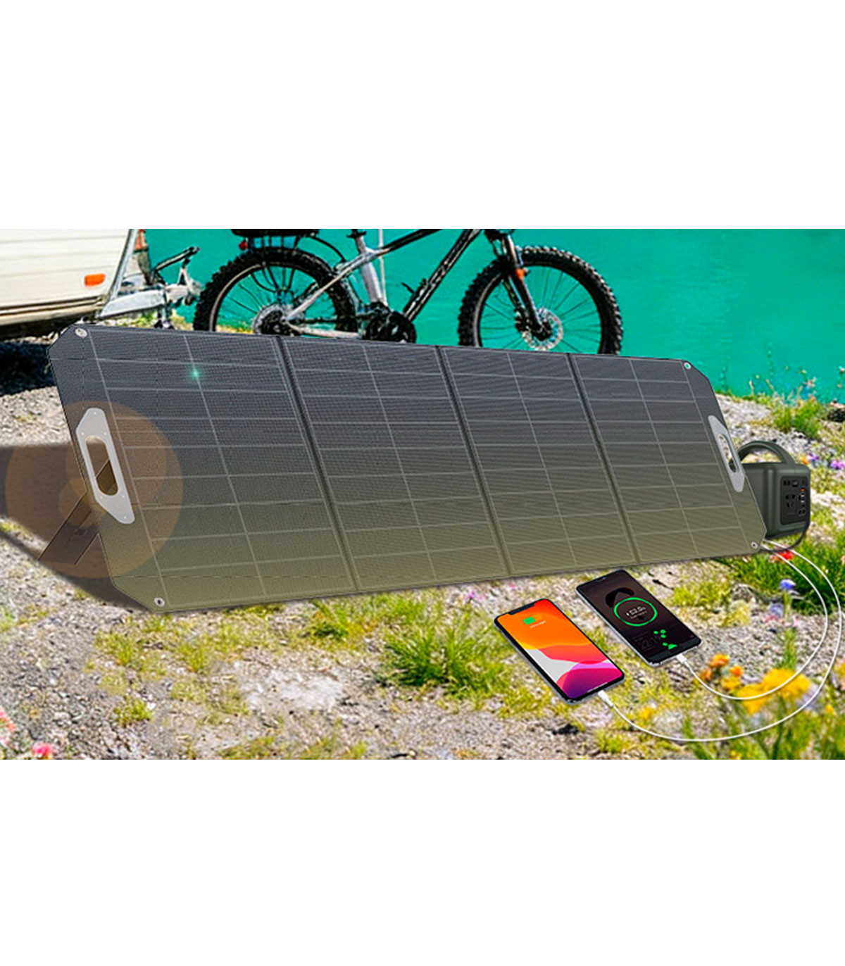 PLACA O PANEL SOLAR PLEGABLE 200W NTC-200W