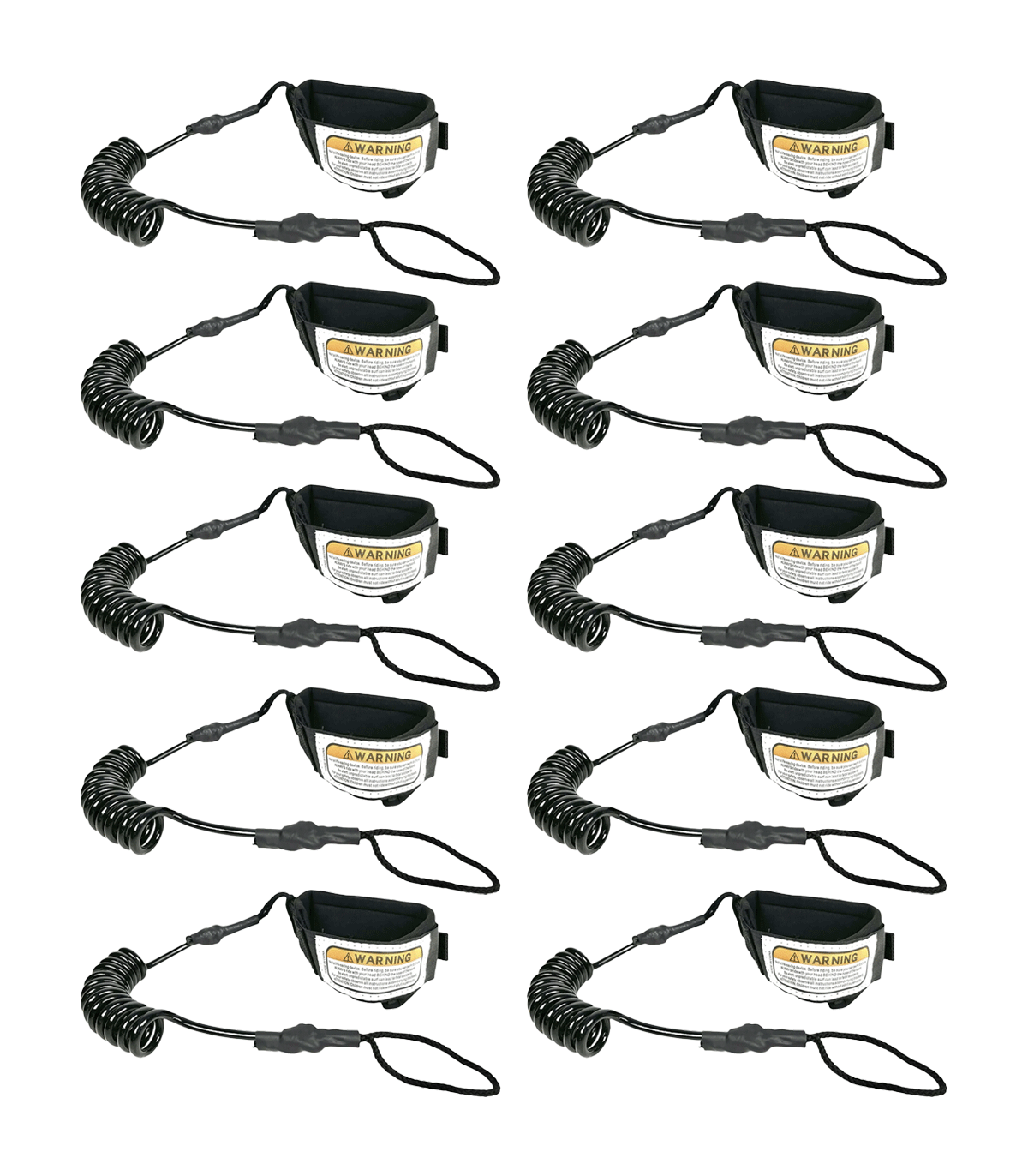 PACK 10 CORREAS LEASH DE SEGURIDAD REMO KAYAK O SUP