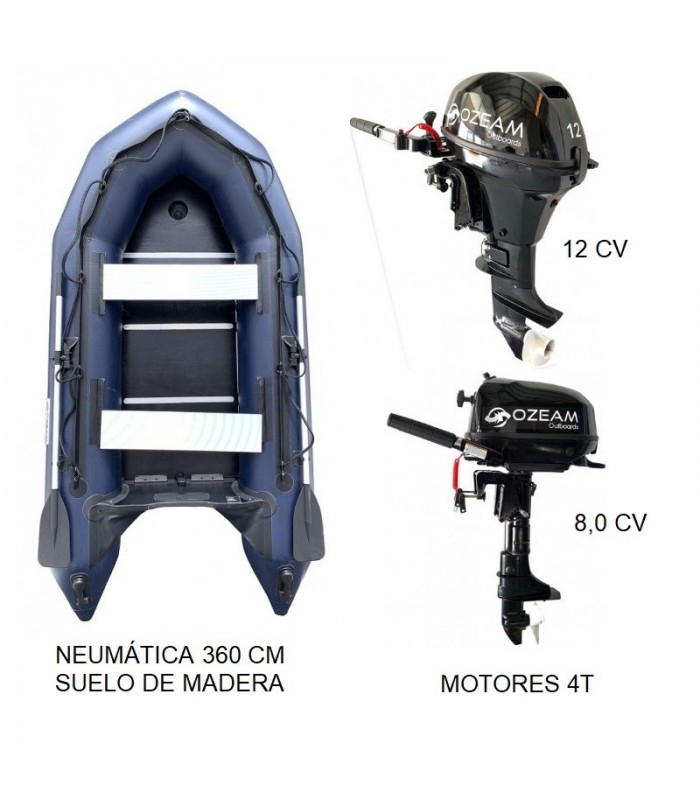 NEUMÁTICA 3,6 METROS + MOTOR