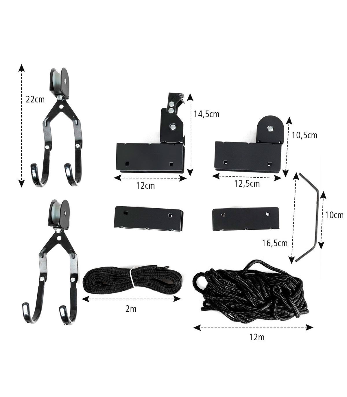 SOPORTE O SISTEMA DE POLEAS TECHO PARA KAYAK