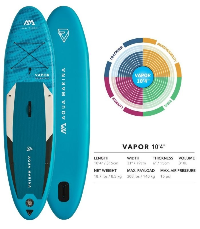 AQUA MARINA VAPOR 10,4  PADDLE SURF