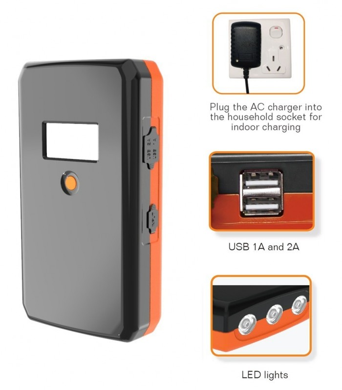 BATERÍA 12V LITIO 6000 MAH LCD USB (HT-789)