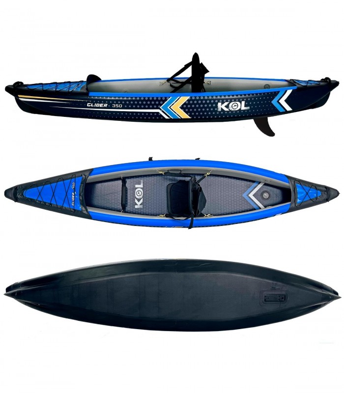GLIDER 350 KAYAK HINCHABLE INDIVIDUAL 100% DROP STITCH