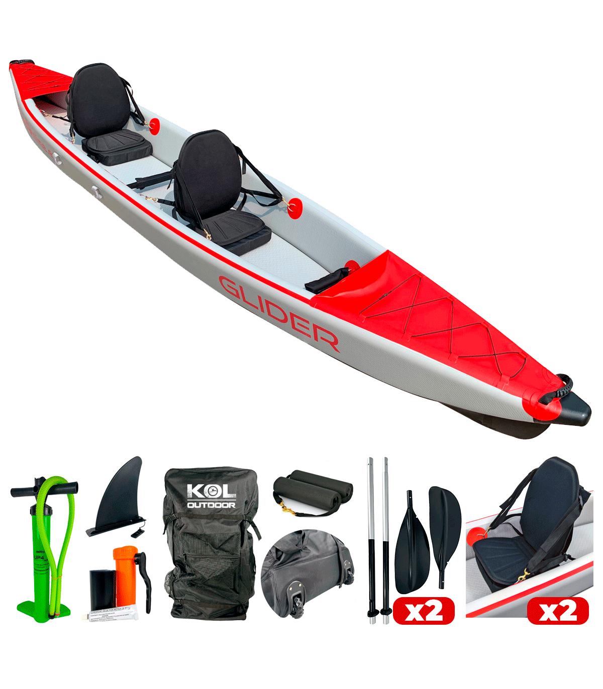 GLIDER 2 KAYAK HINCHABLE DROP STITCH