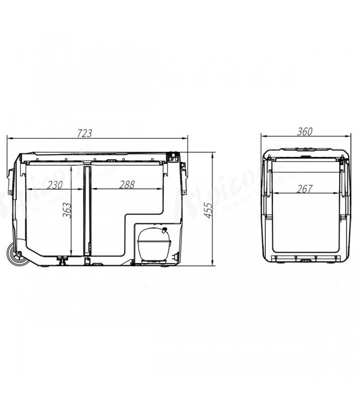 ALPICOOL T50 NEVERA 12 / 24V BARCOS - 50L