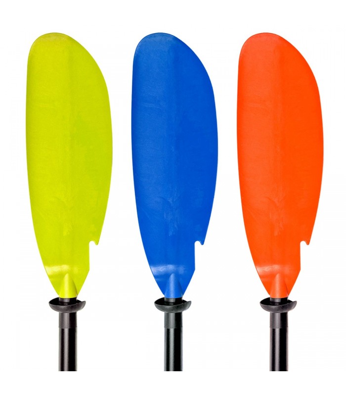 PACK 12 REMOS KAYAK 1 PIEZA ALUMINIO NARANJA