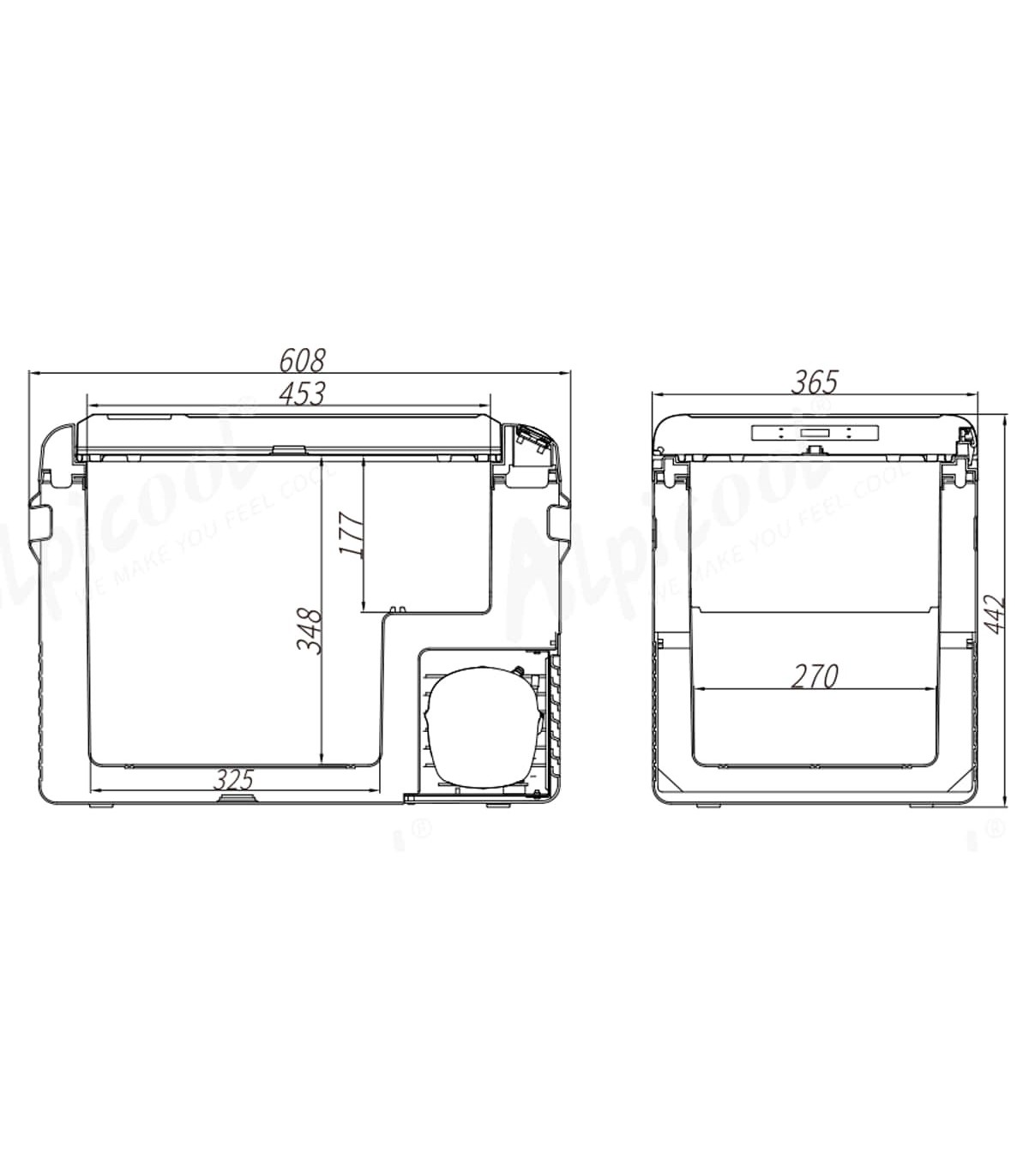 ALPICOOL CL40 NEVERA COMPRESOR 12V BARCOS 40L