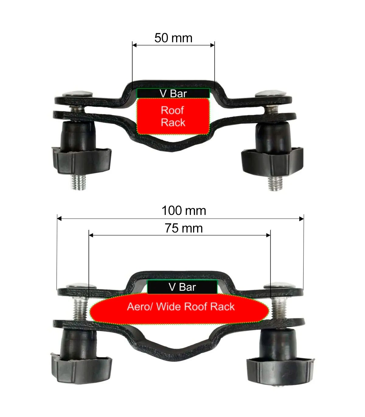 SOPORTE BACA KAYAK (V-BAR RACK)
