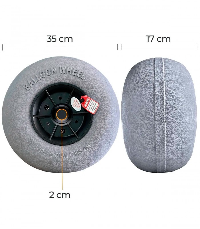 CARRO KAYAK UNIVERSAL CKU04 - RUEDAS GLOBO 12"