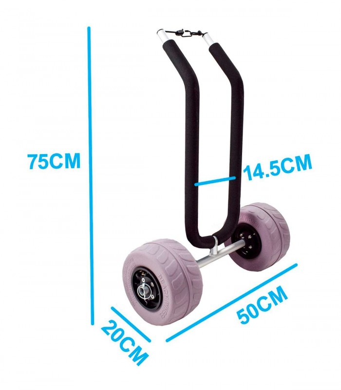 CARRO PADDLE SURF 5"-6" CON RUEDAS GLOBO 9" - CPS02