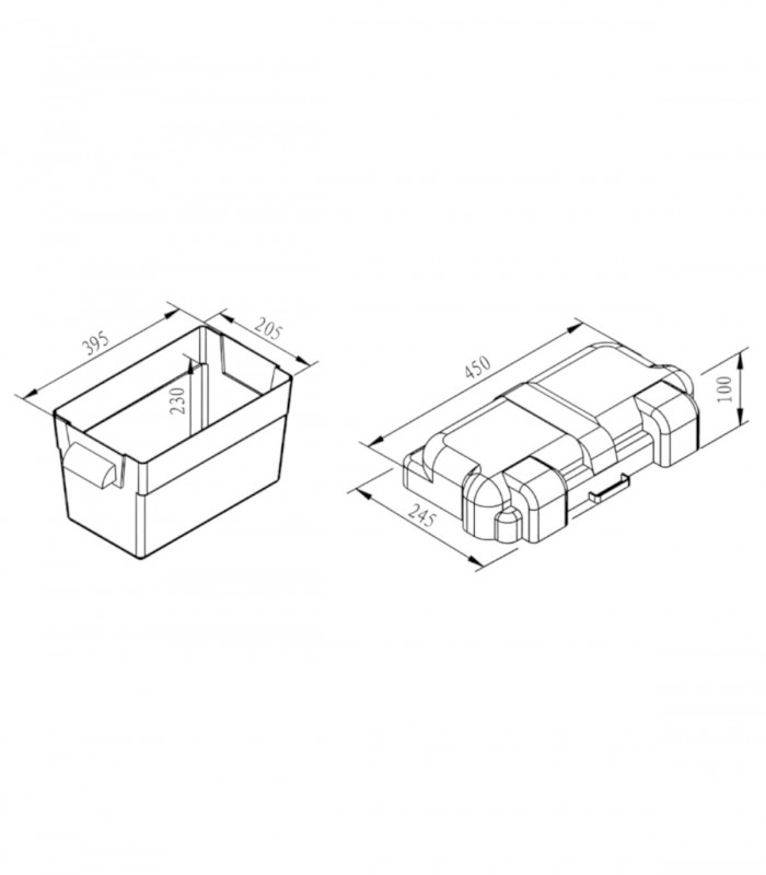 CAJA BATERÍA BASIC BIG 39,5x20,5x23 cm