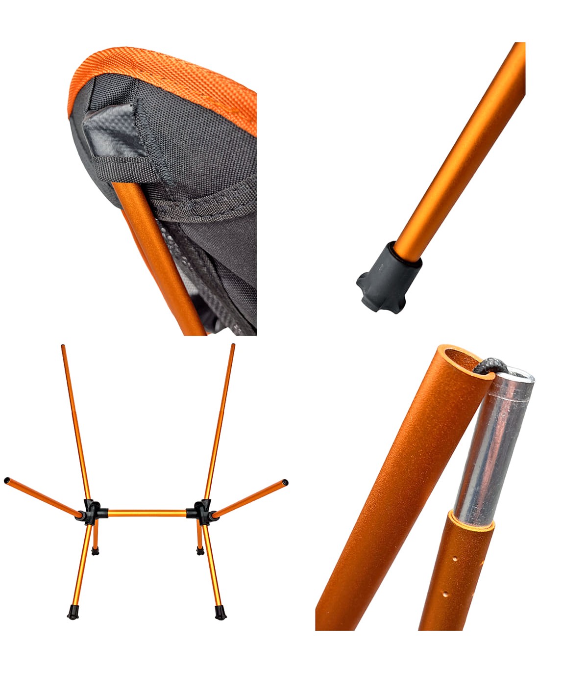 SILLA ULTRALIGERA DESMONTABLE ALUMINIO PARA TRECKING, CAMPING, MONTAÑA
