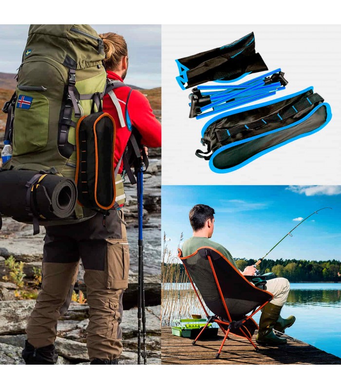SILLA ULTRALIGERA DESMONTABLE ALUMINIO PARA TRECKING, CAMPING, MONTAÑA