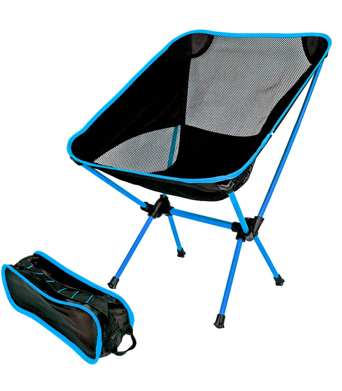 SILLA ULTRALIGERA DESMONTABLE ALUMINIO PARA TRECKING, CAMPING, MONTAÑA