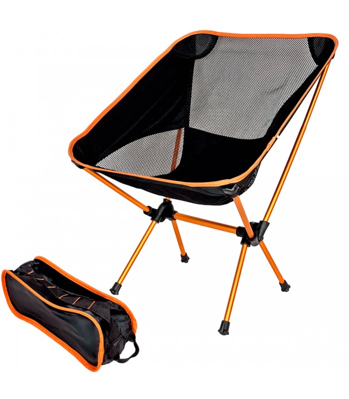SILLA ULTRALIGERA DESMONTABLE ALUMINIO PARA TRECKING, CAMPING, MONTAÑA