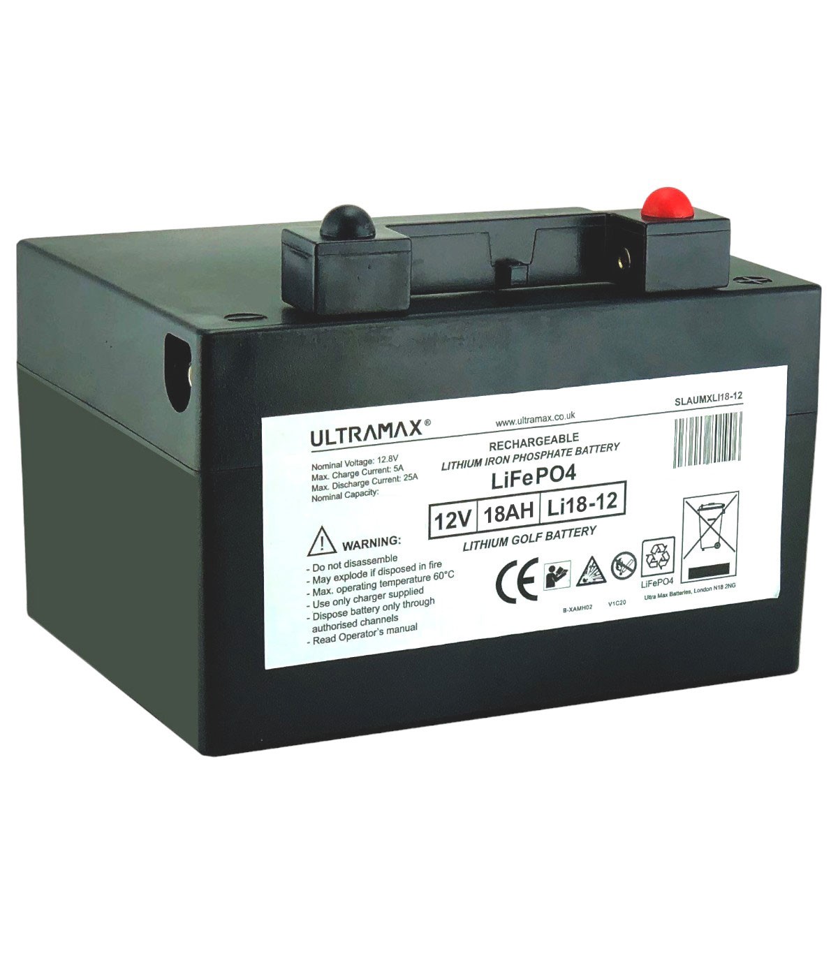 BATERIA LITIO CARRITO GOLF 12V 18AH