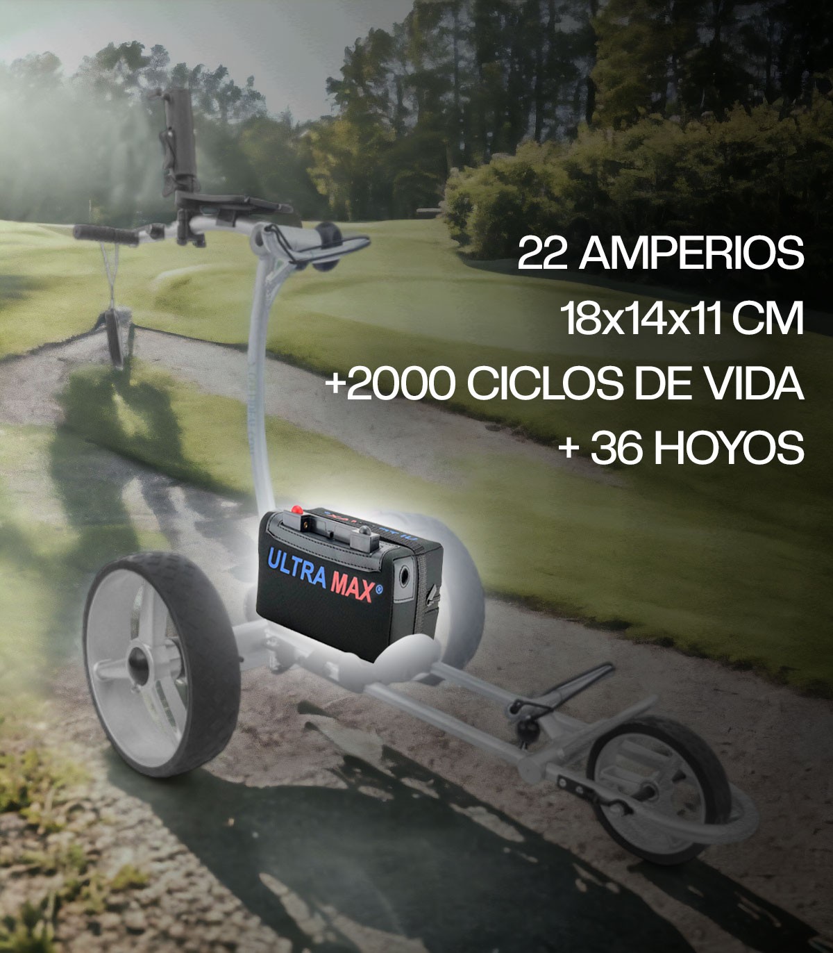 BATERIA LITIO CARRITO GOLF 12V 22AH