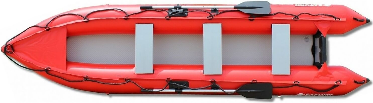 Kayak hinchable con espejo de popa para motor